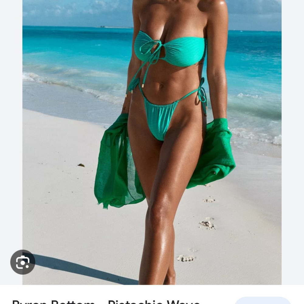 Monday Swimwear Jade Jacquard (top = large, bottoms = medium)